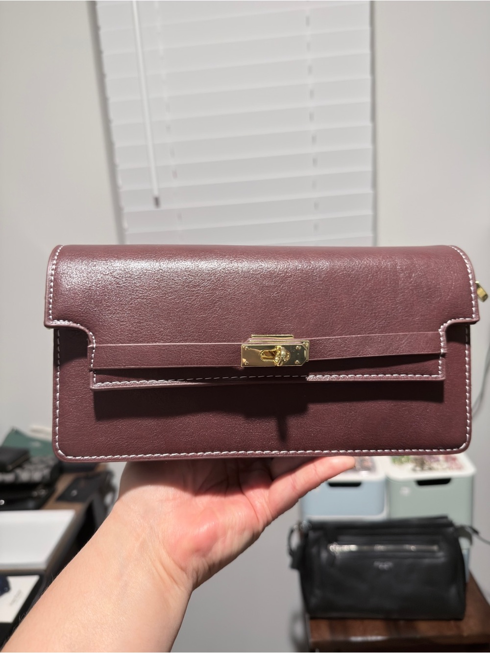 Small Maroon Fashion Bag